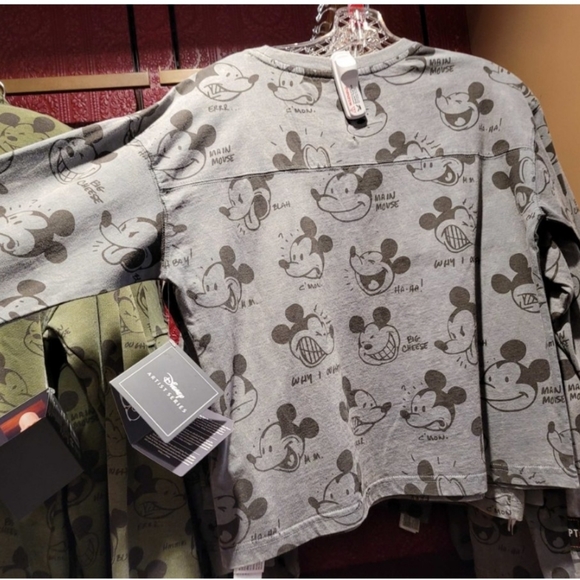 DisneyParks LE Mickey Mouse Long Sleeve Shirt Artist Series by Bret Iwan Size 2X - Picture 2 of 3